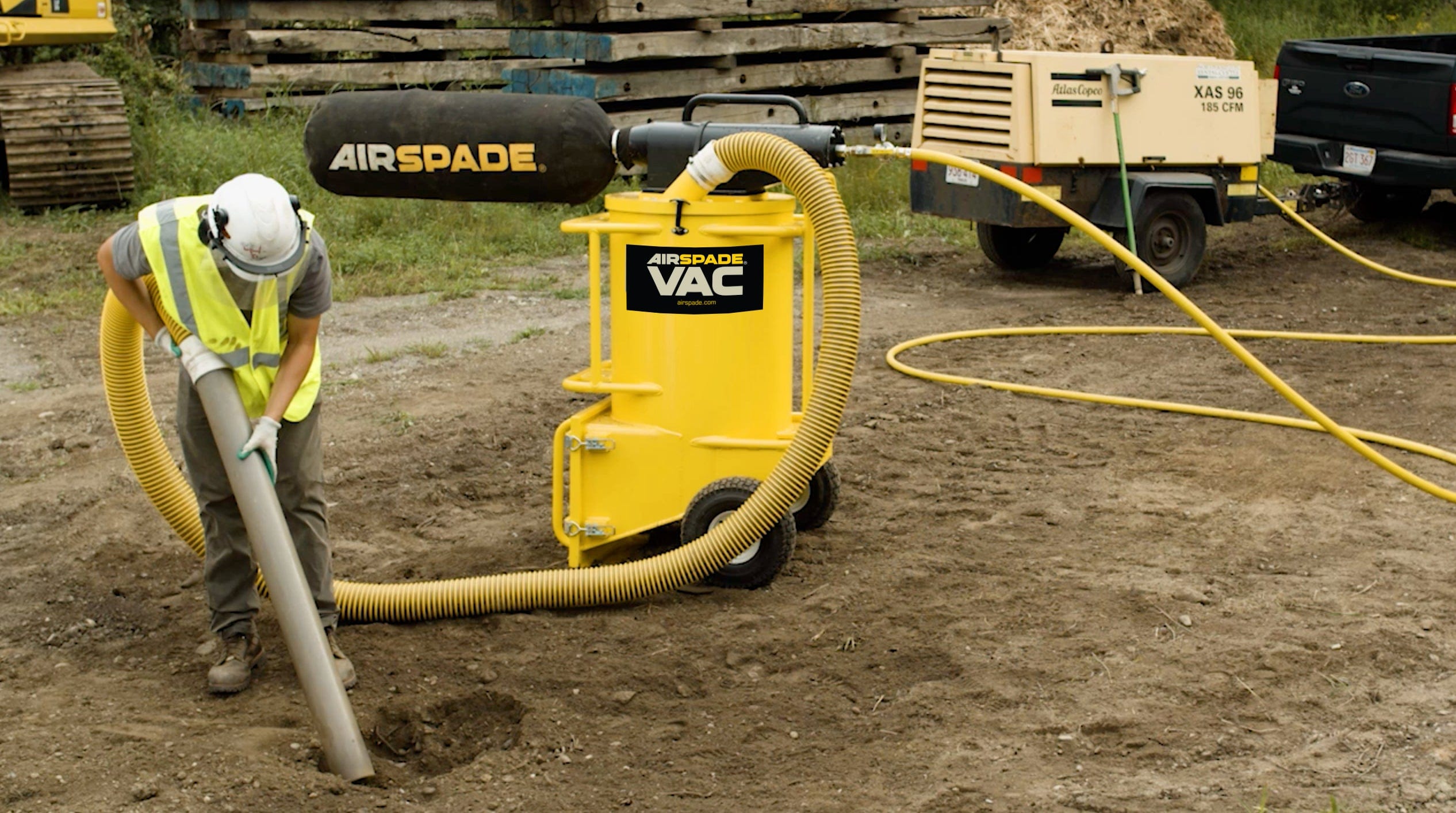 AirSpade Vac Vacuum Excavator Application